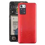 For ZTE Blade V40 Smart Back Cover with Camera Lens Cover(Red)