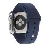 For Apple Watch Sport 38mm High-performance Rubber Sport Watch Band with Pin-and-tuck Closure(Dark Blue)