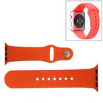 For Apple Watch Sport 38mm High-performance Rubber Sport Watch Band with Pin-and-tuck Closure(Orange)