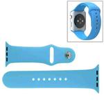 For Apple Watch Sport 38mm High-performance Rubber Sport Watch Band with Pin-and-tuck Closure(Blue)