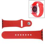 For Apple Watch Sport 38mm High-performance Rubber Sport Watch Band with Pin-and-tuck Closure(Red)