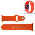 For Apple Watch Sport 42mm High-performance Rubber Sport Watch Band with Pin-and-tuck Closure(Orange)