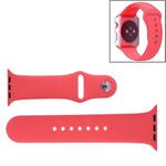 For Apple Watch Sport 42mm High-performance Rubber Sport Watch Band with Pin-and-tuck Closure(Pink)