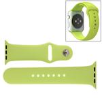 For Apple Watch Sport 42mm High-performance Rubber Sport Watch Band with Pin-and-tuck Closure(Green)