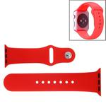 For Apple Watch Sport 42mm High-performance Rubber Sport Watch Band with Pin-and-tuck Closure(Red)