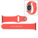 For Apple Watch Sport 38mm High-performance Longer Silicone Sport Watch Band with Pin-and-tuck Closure(Pink)