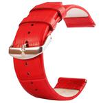 Kakapi for Apple Watch 42mm Crocodile Texture Brushed Buckle Genuine Leather Watchband, Only Used in Conjunction with Connectors (S-AW-3293)(Red)