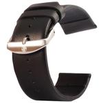 Kakapi for Apple Watch 42mm Subtle Texture Brushed Buckle Genuine Leather Watch Band, Only Used in Conjunction with Connectors (S-AW-3293)(Black)