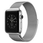 For Apple Watch 38mm Milanese Loop Magnetic Stainless Steel Watchband(Silver)