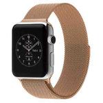 For Apple Watch 42mm Milanese Loop Magnetic Stainless Steel Watch Band(Rose Gold)