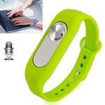 WR-06 Wearable Wristband 8GB Digital Voice Recorder Wrist Watch, One Button Long Time Recording(Green)