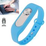 WR-06 Wearable Wristband 8GB Digital Voice Recorder Wrist Watch, One Button Long Time Recording(Blue)