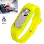 WR-06 Wearable Wristband 16GB Digital Voice Recorder Wrist Watch, One Button Long Time Recording(Yellow)