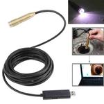 Waterproof USB Cable Wire Camera Endoscope with 4 LED Light, View Angle: 62 Degree, Length: 5M, Support Video recorder