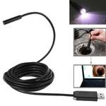 Waterproof USB Endoscope Inspection Camera with 6 LED for Parts of OTG Function Android Mobile Phone, Length: 5m, Lens Diameter: 9mm(Black)