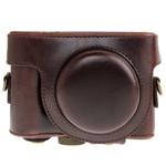 Leather Camera Case Bag for Sony HX50 (Coffee)