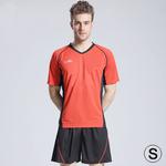 Football / Soccer Team Short Sports (T-shirt + Short) Suit, Red + Black (Size: S)