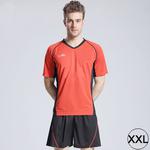 Football / Soccer Team Short Sports (T-shirt + Short) Suit, Red + Black (Size: XXL)