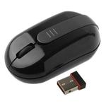 2.4GHz Wireless Mini Optical Mouse with USB Mini Receiver, Plug and Play, Working Distance up to 10 Meters (Black)