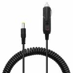 2A Car 4.0 x 1.7mm Power Supply Adapter Plug Coiled Cable Car Charger, Length: 40-140cm