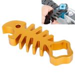 TMC Fishbone Style Aluminium Tighten Wrench Nut Spanner Thumb Screw Tool for for GoPro Hero11 Black / HERO10 Black / HERO9 Black /HERO8 / HERO7 /6 /5 /5 Session /4 Session /4 /3+ /3 /2 /1 / Max, DJI OSMO Action and Other Action Cameras(Gold)