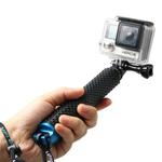 Handheld 49cm Extendable Pole Monopod with Screw for GoPro Hero11 Black / HERO10 Black / HERO9 Black /HERO8 / HERO7 /6 /5 /5 Session /4 Session /4 /3+ /3 /2 /1, Insta360 ONE R, DJI Osmo Action and Other Action Cameras(Blue)