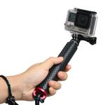 Handheld 49cm Extendable Pole Monopod with Screw for GoPro Hero11 Black / HERO10 Black / HERO9 Black /HERO8 / HERO7 /6 /5 /5 Session /4 Session /4 /3+ /3 /2 /1, Insta360 ONE R, DJI Osmo Action and Other Action Cameras(Red)