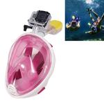 Water Sports Diving Equipment Full Dry Diving Mask Swimming Glasses for GoPro HERO11 Black/HERO10 Black / HERO9 Black / HERO8 Black / HERO6/ 5 /5 Session /4 /3+ /3 /2 /1, L Size(Pink)