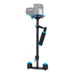 YELANGU 38.5-61cm Carbon Fiber Handheld Stabilizer for DSLR & DV Digital Video & Cameras, Capacity Range 0.5-3kg(Blue)