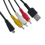 Digital Camera 2 in 1(USB + AV) Cable for SONY MD3 / W390 / T99 / WX5
