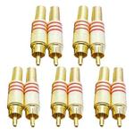 JL0924 3.5mm RCA Jack Connector (10 Pcs in One Package, the Price is for 10 Pcs)