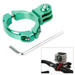 TMC HR87 Bike Aluminum Handle Bar Standard Mount for GoPro Hero12 Black / Hero11 /10 /9 /8 /7 /6 /5, Insta360 Ace / Ace Pro, DJI Osmo Action 4 and Other Action Cameras, Internal Diameter: 31.8mm(Green)