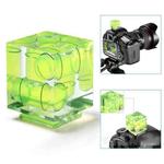Triple Axis Bubble Spirit Level on Camera Hot Shoe 3D(Green)