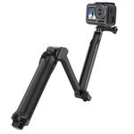 3-Way Monopod + Tripod + Grip Super Portable Magic Mount Selfie Stick for GoPro HERO11 Black/HERO9 Black / HERO8 Black / HERO7 /6 /5 /5 Session /4 Session /4 /3+ /3 /2 /1, Insta360 ONE R, DJI Osmo Action and Other Action Camera, Length of Extension: 20-62cm