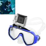 Water Sports Diving Equipment Diving Mask Swimming Glasses with Mount for GoPro Hero11 Black / HERO10 Black / HERO9 Black /HERO8 / HERO7 /6 /5 /5 Session /4 Session /4 /3+ /3 /2 /1, Insta360 ONE R, DJI Osmo Action and Other Action Cameras(Blue)