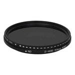 58mm ND Fader Neutral Density Adjustable Variable Filter ND 2 to ND 400 Filter(Black)