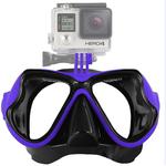 Water Sports Diving Equipment Diving Mask Swimming Glasses for GoPro Hero11 Black / HERO10 Black / HERO9 Black /HERO8 / HERO7 /6 /5 /5 Session /4 Session /4 /3+ /3 /2 /1, Insta360 ONE R, DJI Osmo Action and Other Action Cameras(Blue)