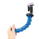 TMC HR127 7 Joint 360 Degrees Rotation Adjustable Neck for GoPro Hero11 Black / HERO10 Black /9 Black /8 Black /7 /6 /5 /5 Session /4 Session /4 /3+ /3 /2 /1, DJI Osmo Action and Other Action Cameras Flex Clamp Mount(Blue)