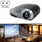 1080P HD Mini LED Projector for Home Multimedia Cinema, Support  AV / TV / VGA / USB / HDMI / SD, EU Plug(Black)