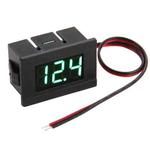 V33D 2 Wires Green Light Display Mini Digital Voltage Meter, Measure Voltage: DC 4.5-120V