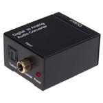 Digital Optical Coax to Analog RCA Audio Converter(Black)