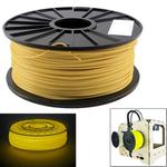 PLA 3.0 mm Luminous 3D Printer Filaments, about 345m(Yellow)