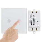 2 Ways Wireless Remote Control Light Touch Switch, Spectrum: 433.92MHz, Remote Control Distance: 30m(White)