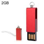 Mini Rotatable USB Flash Disk (2GB), Red