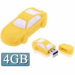 4GB Cartoon Sedan Style USB Flash Disk (Yellow)