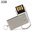 2GB Metal Series Push-pull Style USB 2.0 Flash Disk(Silver)(Silver)
