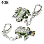 Frog Shaped Diamond Necklace Style USB Flash Disk (4GB)