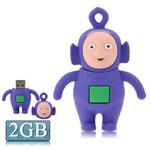 Teletubbies Shape Cartoon Silicone USB Flash Disk, Blue (2GB)