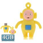 Teletubbies Shape Cartoon Silicone USB Flash Disk, Yellow (4GB)