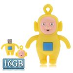 Teletubbies Shape Cartoon Silicone USB Flash Disk, Yellow (16GB)